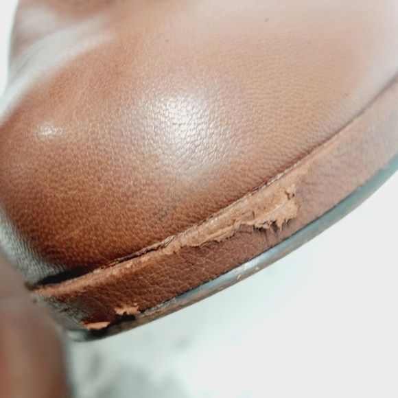 Bandolino Chestnut Leather Ankle Booties - Picture 14 of 15